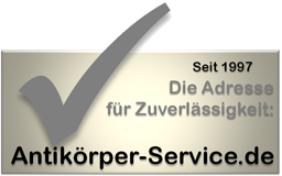1997 - 2011: Die Adresse für Zuverlässigkeit - Antikörper-Service.de